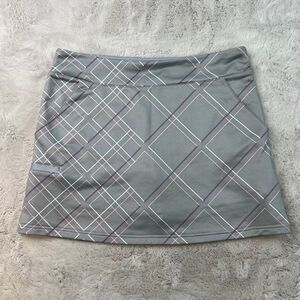 Adidas ClimaCool Skort Skirt Womens Medium Gray ALine Pull On Tennis Golf Active